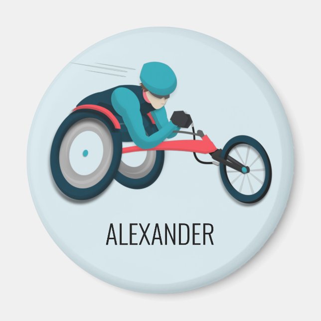 Wheelchair Racing Magnet (Front)