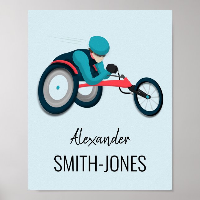 Wheelchair Racing Poster (Front)