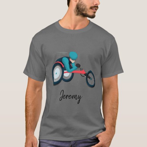 Wheelchair Racing T_Shirt