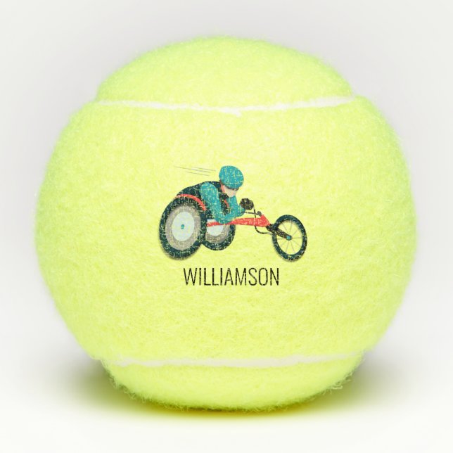 Wheelchair Racing Tennis Balls (Front)