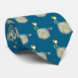Wheelchair Stickman Neck Tie
