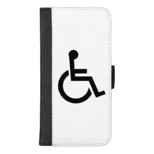 Wheelchair Symbol Disability Care iPhone 8/7 Plus Wallet Case