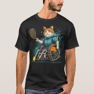 Wheelchair tennis player Cat on Wheelchair Tennis T-Shirt