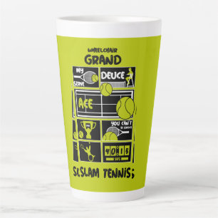 Wheelchair Tennis Players Latte Mug