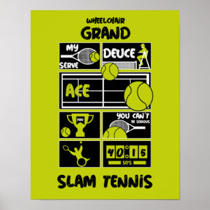 Wheelchair Tennis Players   Poster