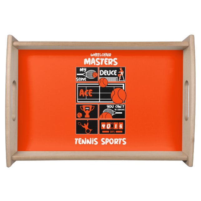 Wheelchair Tennis Players   Serving Tray (Front)