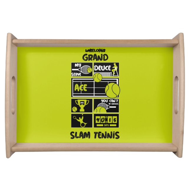 Wheelchair Tennis Players   Serving Tray (Front)