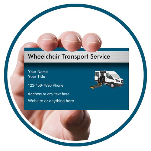 Wheelchair Transportation Services Business Card