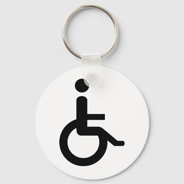 wheelchair user keychain (Front)