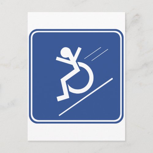 Wheelchair Whee Postcard