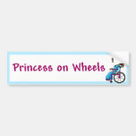 Wheelchairprincessbumper Bumper Sticker at Zazzle