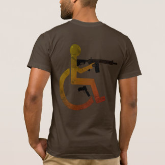 Wheeled & Armed - No Circle, Multi - Made in USA T-Shirt