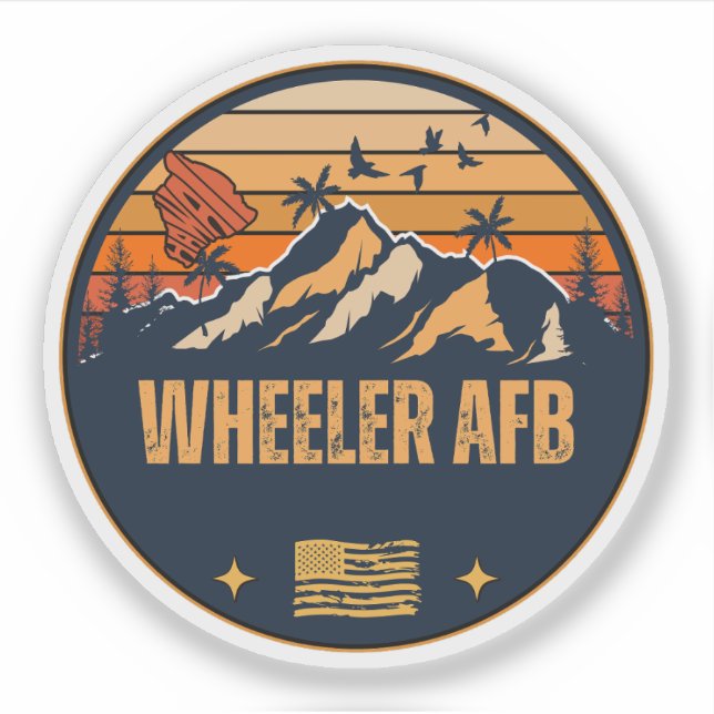 Wheeler AFB, Hawaii Sticker (Front)