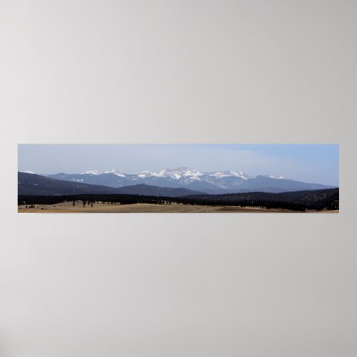Wheeler Peak from Black Lake New Mexico Poster