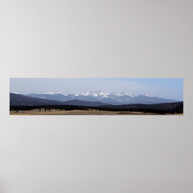 Wheeler Peak from Black Lake, New Mexico Poster (Front)