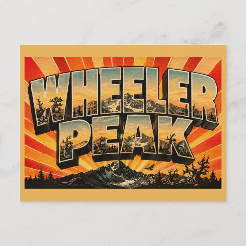 Wheeler Peak Nevada Alpine Glacier Bristlecone Art Postcard
