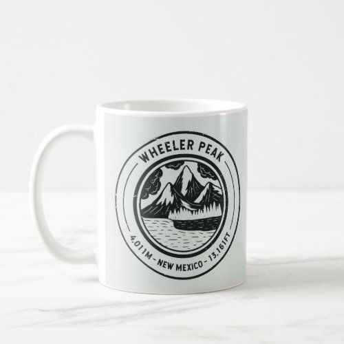 Wheeler Peak New Mexico Hiking Skiing Travel Coffee Mug