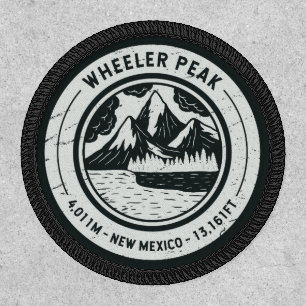 Wheeler Peak New Mexico Hiking Skiing Travel Patch
