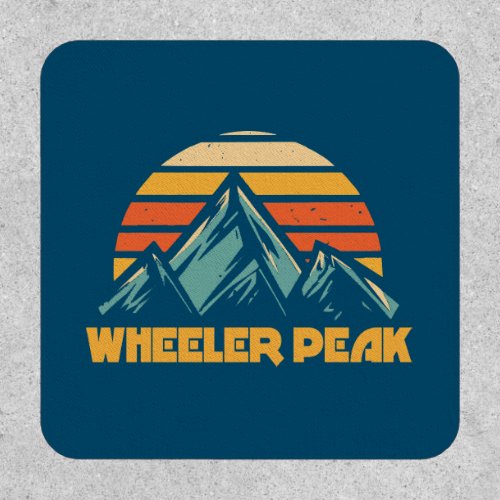 Wheeler Peak New Mexico Retro Turquoise Patch