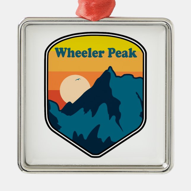 Wheeler Peak New Mexico Sunrise Metal Ornament (Front)