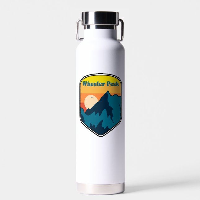 Wheeler Peak New Mexico Sunrise Water Bottle (Front)
