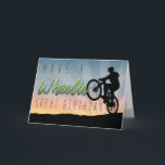 Wheelie Great | Gray Sky Bicycle Birthday Card<br><div class="desc">This Sweet Mountain Bike Wheelie Card is Ready for the Outdoor Enthusiast Celebrating Another Year.</div>