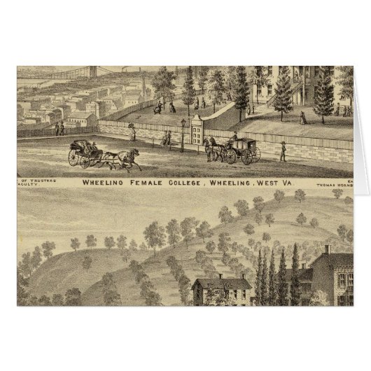 Wheeling Female College, Wheeling Cards (Front Horizontal)