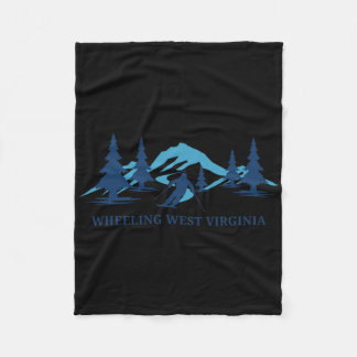 Wheeling West Virginia Ski Resort Skiing Skier Fleece Blanket