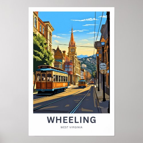 Wheeling West Virginia Travel Print