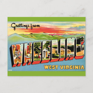 Wheeling WV Vintage Postcard