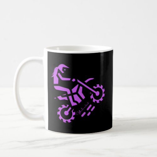 Wheelinoutwest Dirtbike Purple Coffee Mug