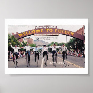 Wheelmen in Golden, Colorado Poster