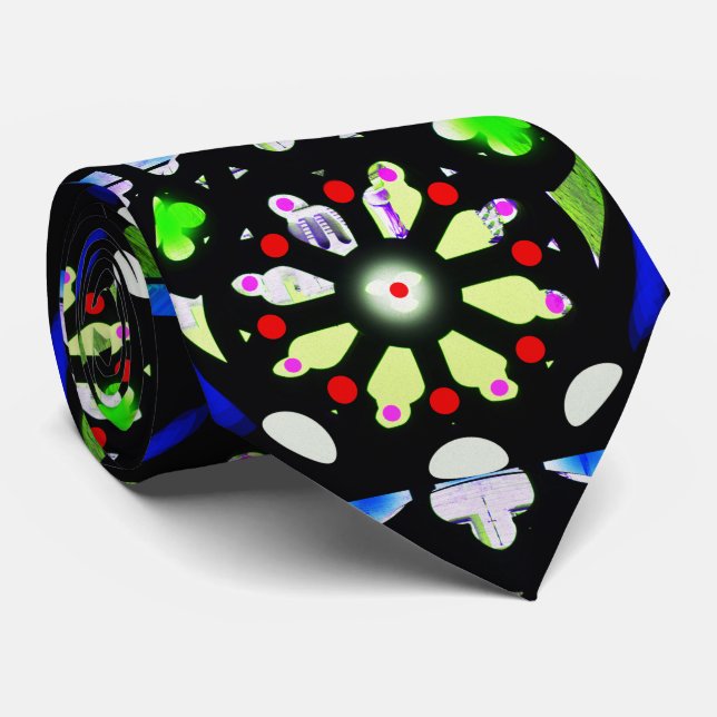 Wheels of fortune neck tie (Rolled)