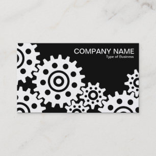 Wheels of Industry - Platinum and Black Business Card