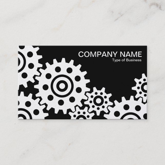 Wheels of Industry - Platinum and Black Business Card (Front)