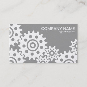 Wheels of Industry - Platinum and Gray Business Card
