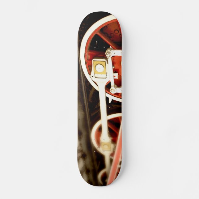 Wheels of steam locomotive skateboard (Front)