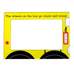"Wheels on the Bus" Acryliprint Magnetic Frame
