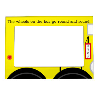 "Wheels on the Bus" Acryliprint Magnetic Frame