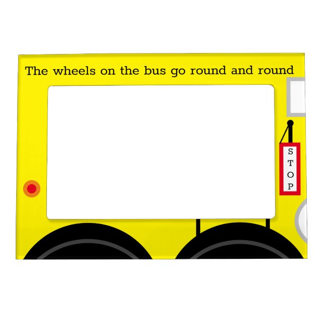 "Wheels on the Bus" Acryliprint Magnetic Frame (Front)