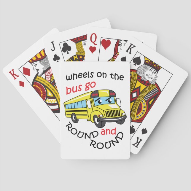 Wheels On the Bus Poker Cards (Back)