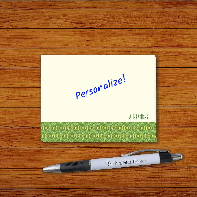 Wheels pattern spring colors custom text post-it notes (Creator Uploaded)