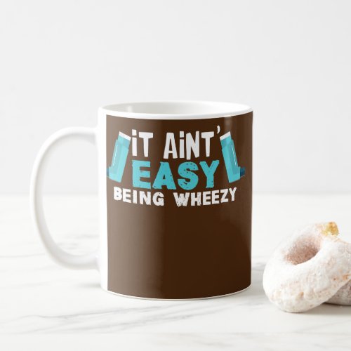 Wheezy Asthma Pun Inhaler Pulmonology Therapist  Coffee Mug