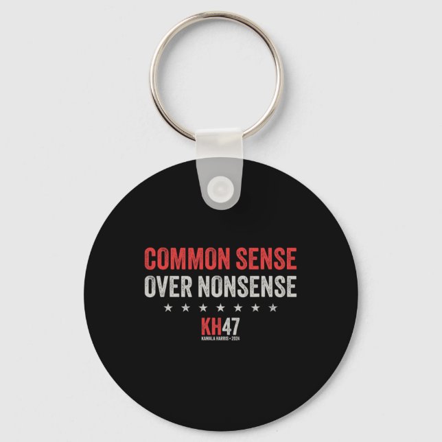 Wheimer 2024 Common Sense Over Nonsense  Keychain (Front)