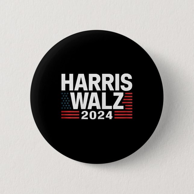 Wheimer 2024 Election Kamala Harris Tim W Waltz 1  Button (Front)