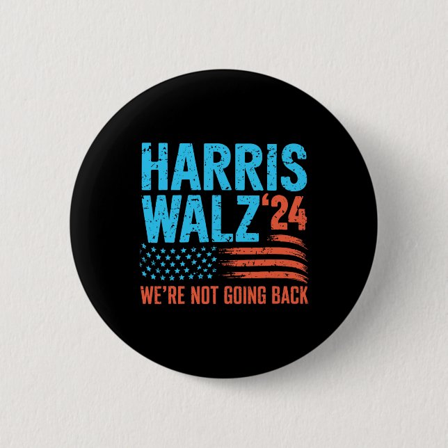 Wheimer 2024 Election Kamala Harris Tim Waltz 2024 Button (Front)