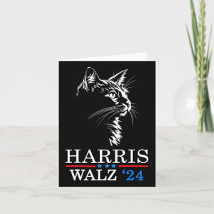 Wheimer 2024 Funny Cat Election Kamala Harris Tim  Card