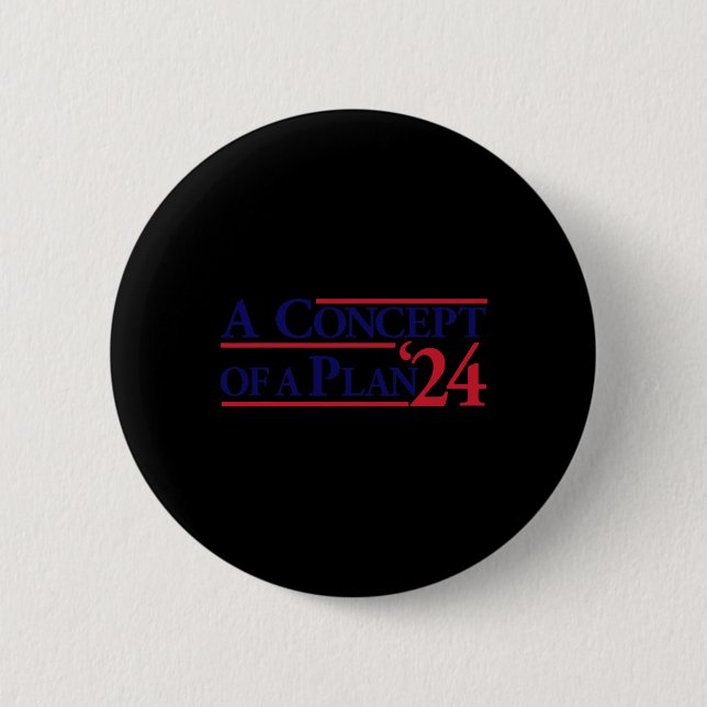 Wheimer A Concept Of A Plan Funny Anti Trump  Button (Front)