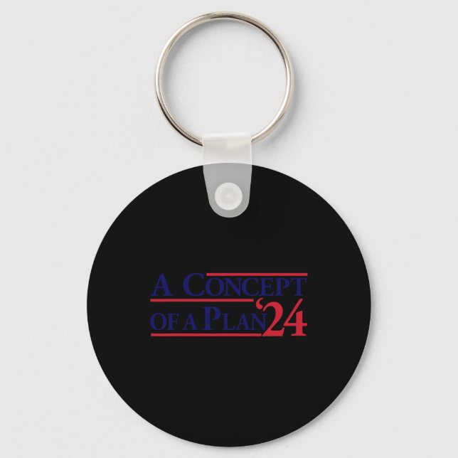 Wheimer A Concept Of A Plan Funny Anti Trump  Keychain (Front)