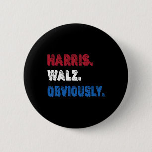 Wheimer Obviously 2024 Harris Waltz 2024 Button